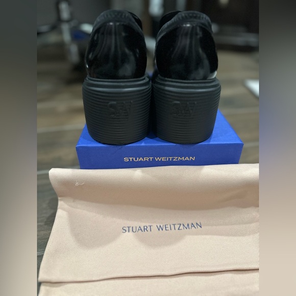 Stuart Weitzman 5050 SOHO Black Loafers 9